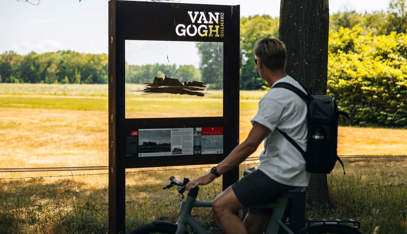 Cyclist Van Gogh Drenthe